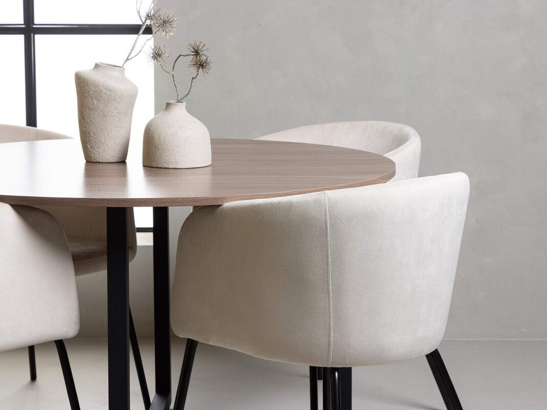 Dining set Dallas 4052 (Cream + Black)