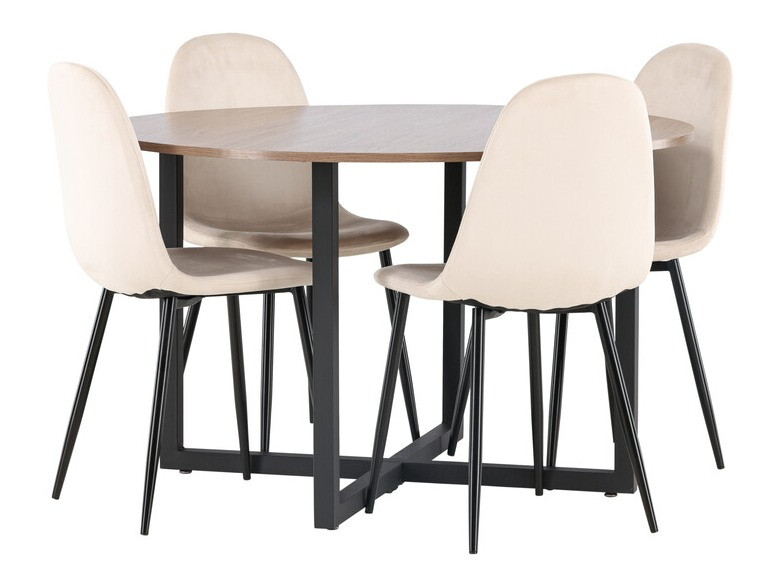 Dining set Dallas 4054 (Beige + Black)