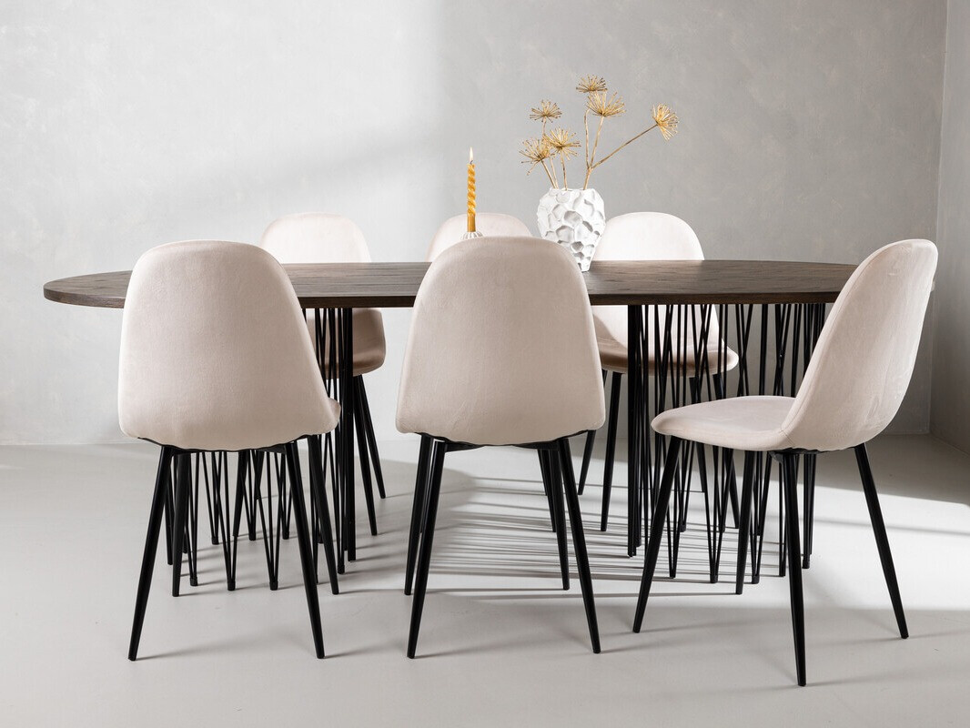 Dining set Dallas 4062 (Beige + Black)