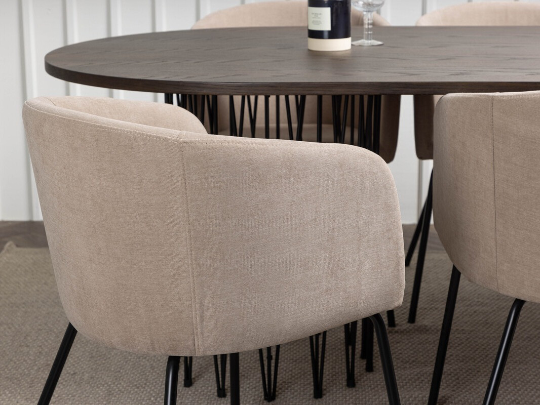 Dining set Dallas 4063 (Beige + Black)