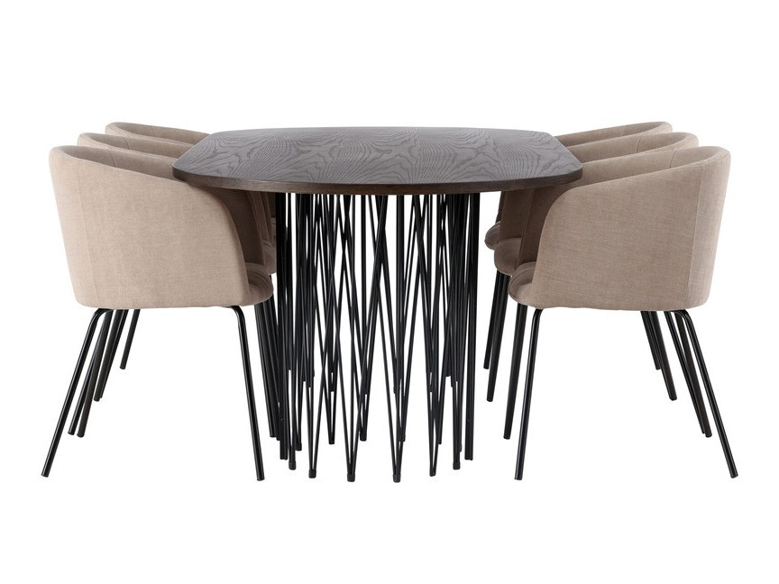Dining set Dallas 4063 (Beige + Black)