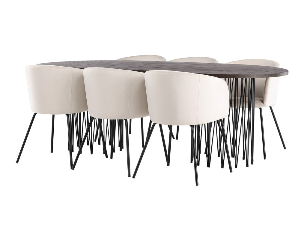 Dining set Dallas 4063 (Cream + Black)