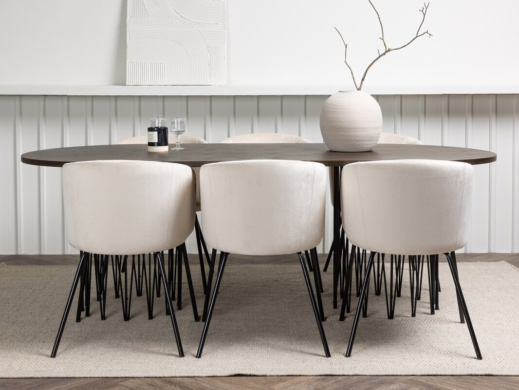 Dining set Dallas 4063 (Cream + Black)