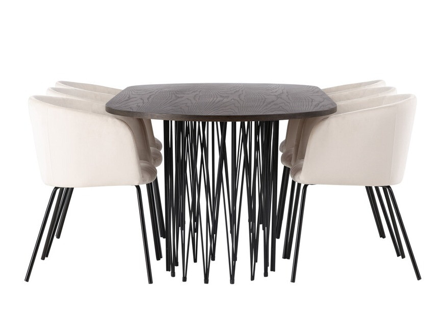Dining set Dallas 4063 (Cream + Black)