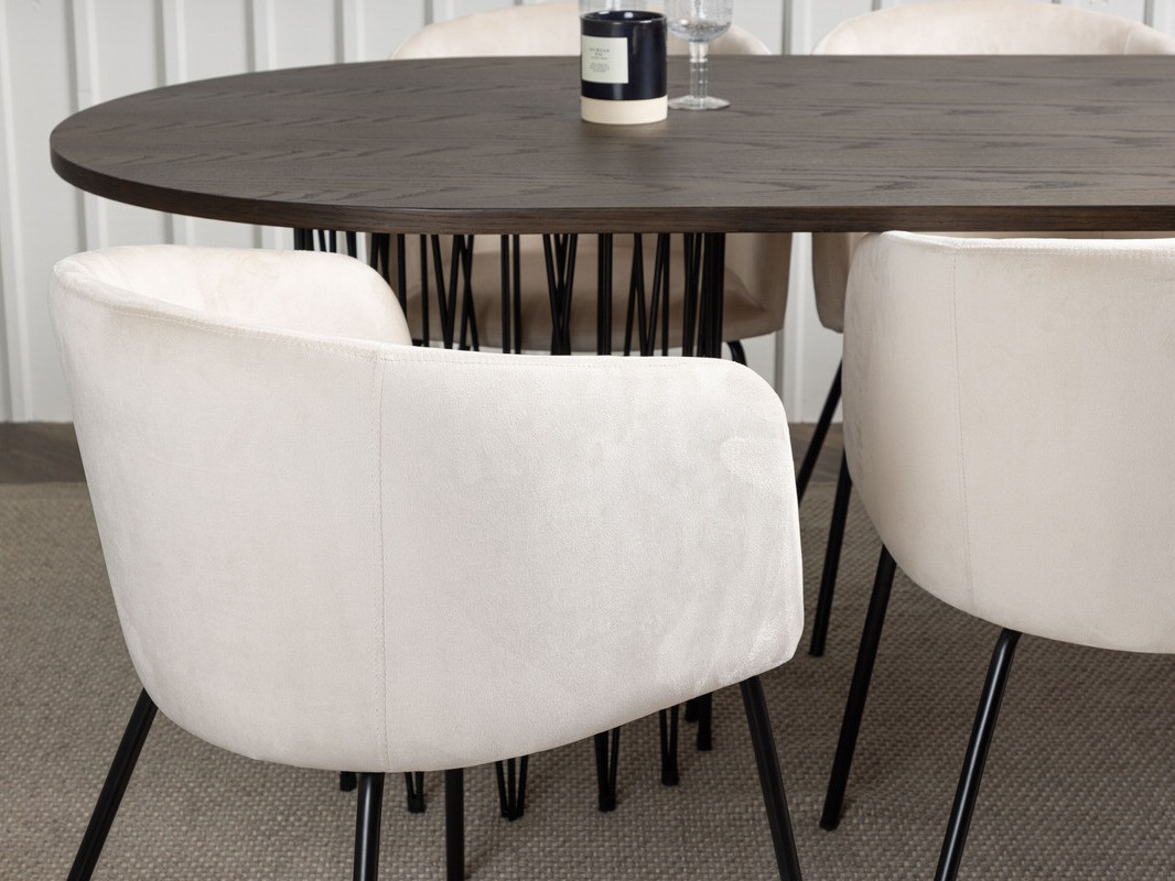 Dining set Dallas 4063 (Cream + Black)