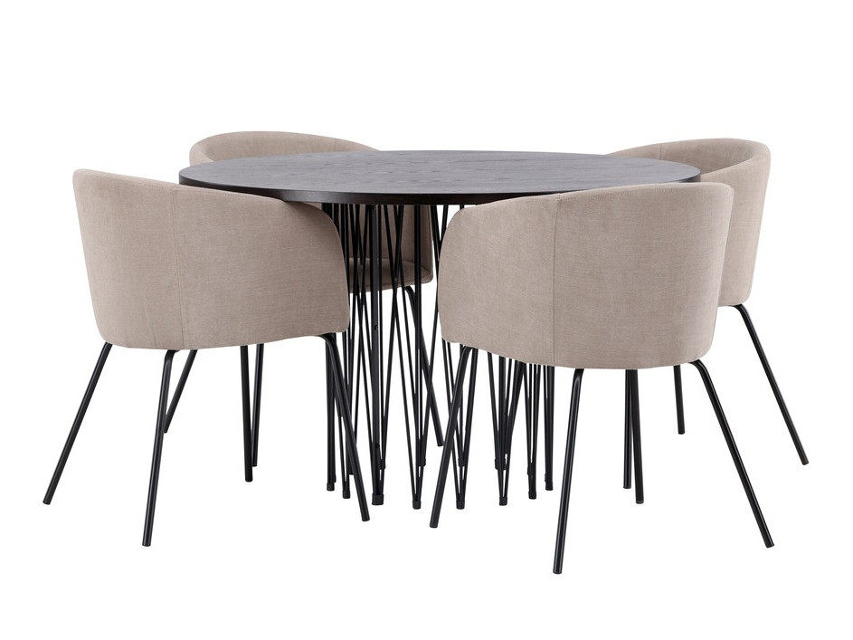 Dining set Dallas 4068 (Beige + Black)