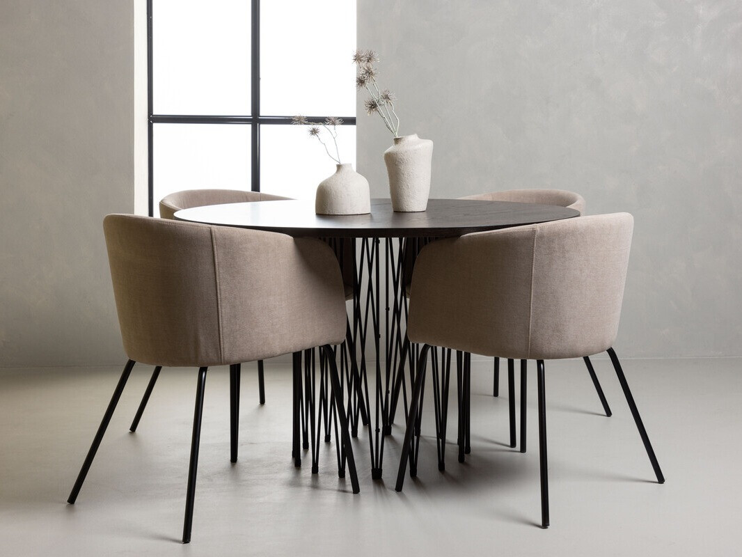 Dining set Dallas 4068 (Beige + Black)