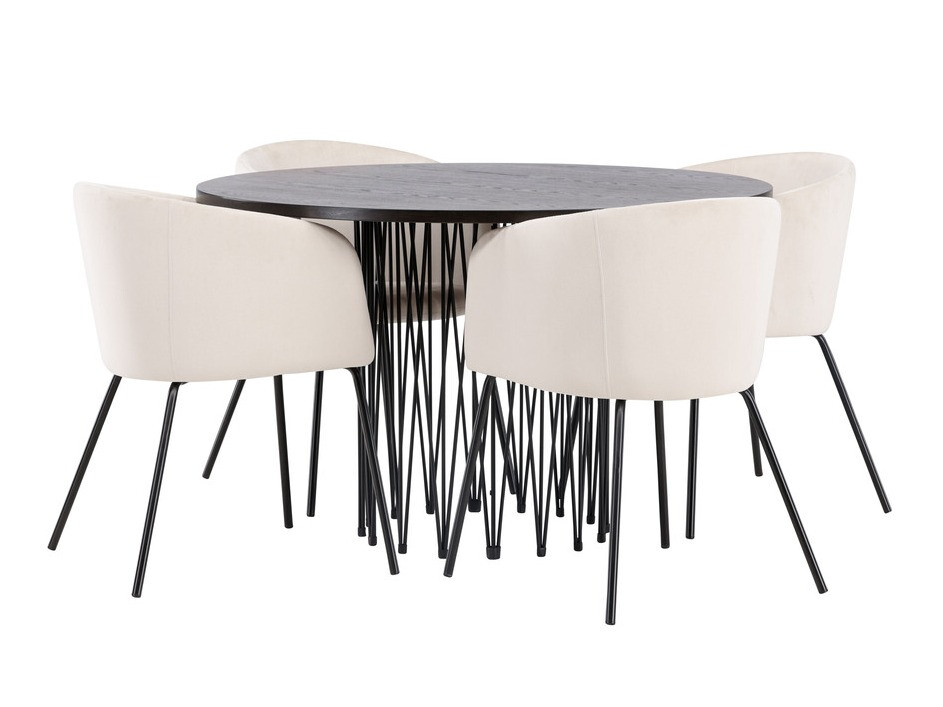 Dining set Dallas 4068 (Cream + Black)