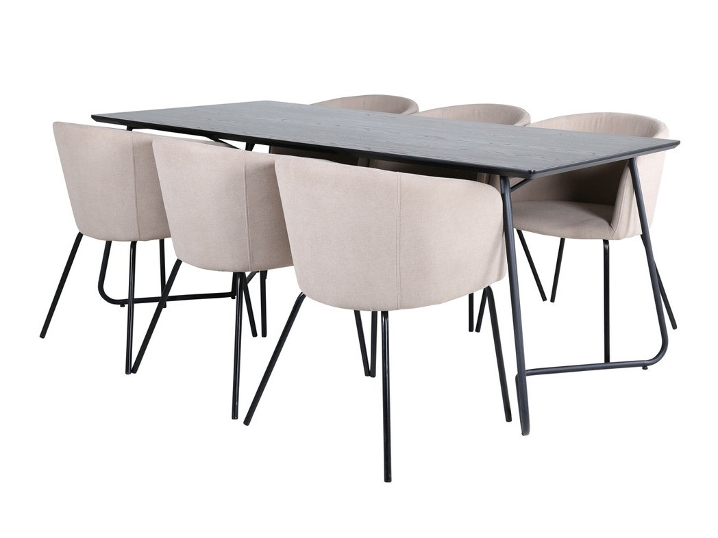 Dining set Dallas 2569 (Beige + Black)