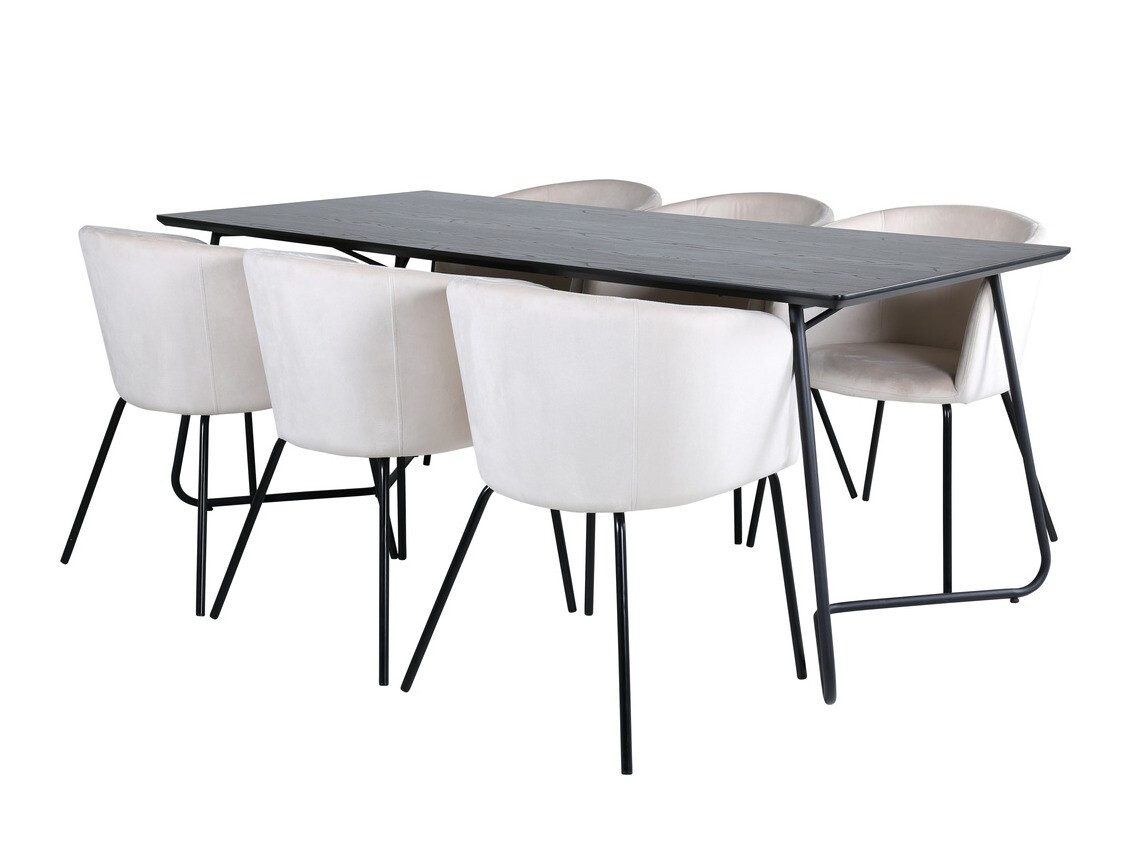 Dining set Dallas 2569 (Cream + Black)