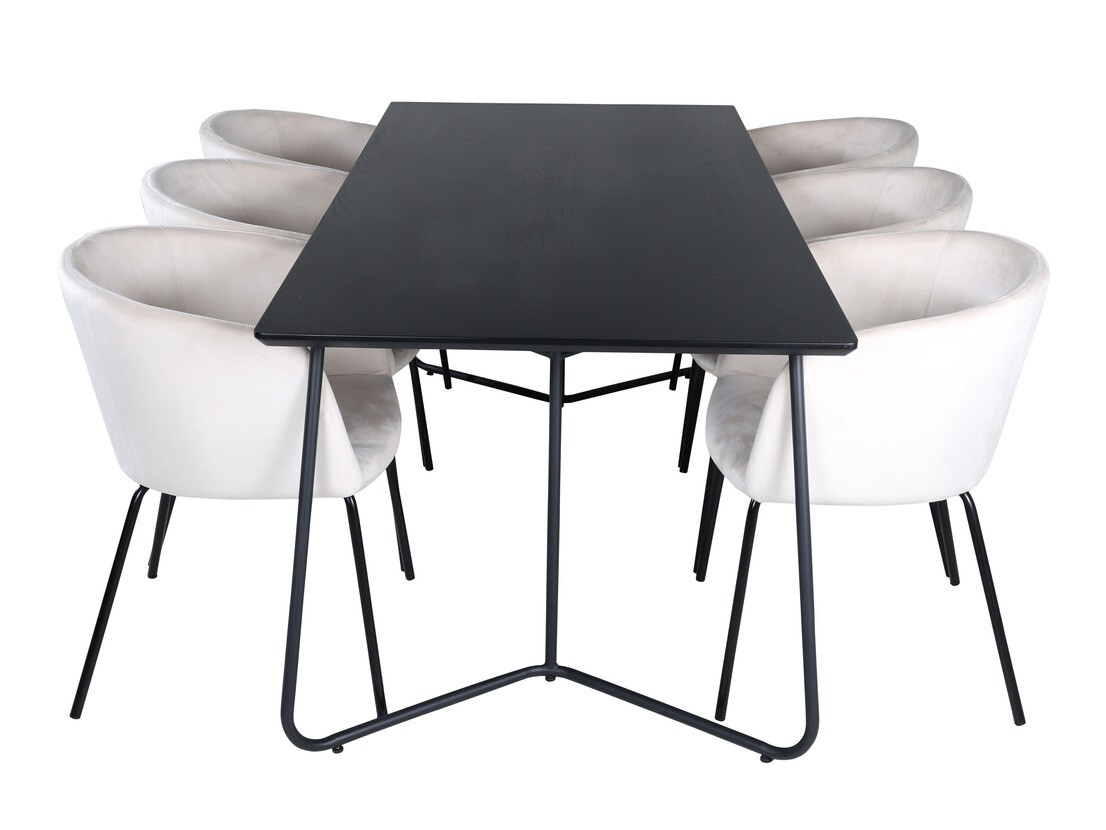 Dining set Dallas 2569 (Cream + Black)