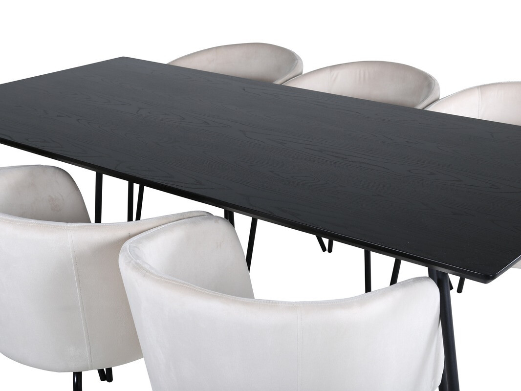 Dining set Dallas 2569 (Cream + Black)