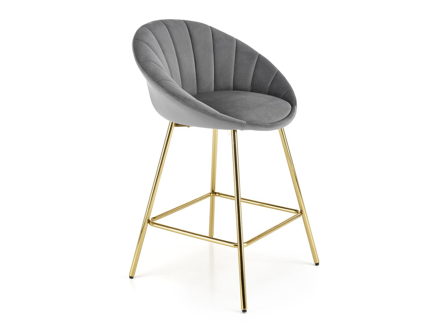 Bar stool Houston 1461 (Grey + Golden)