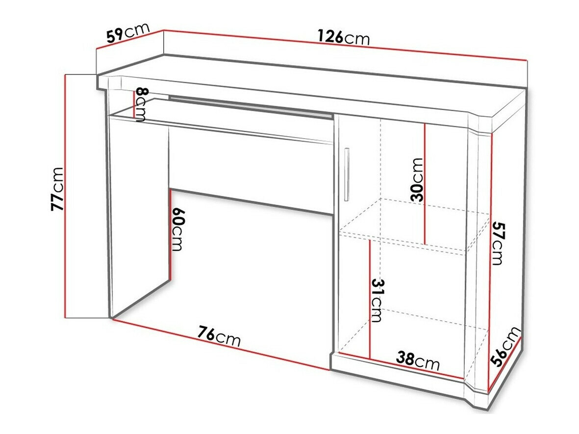 Desk Lorelie 112 (Sonoma oak)