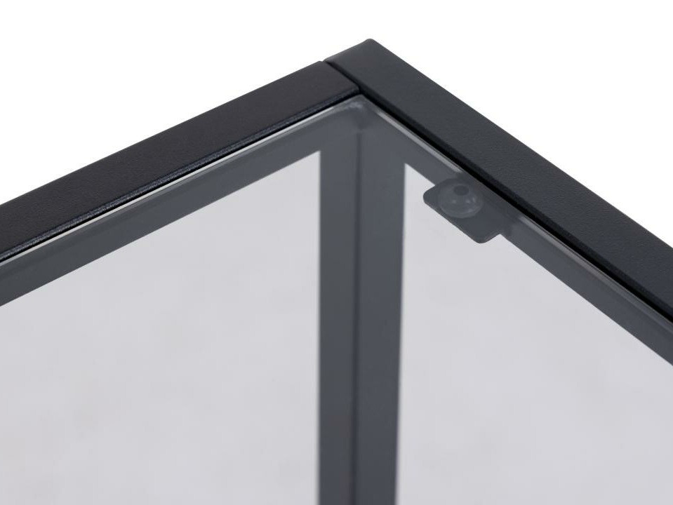 Bedside table Norsica 695 (Black + Black ash)