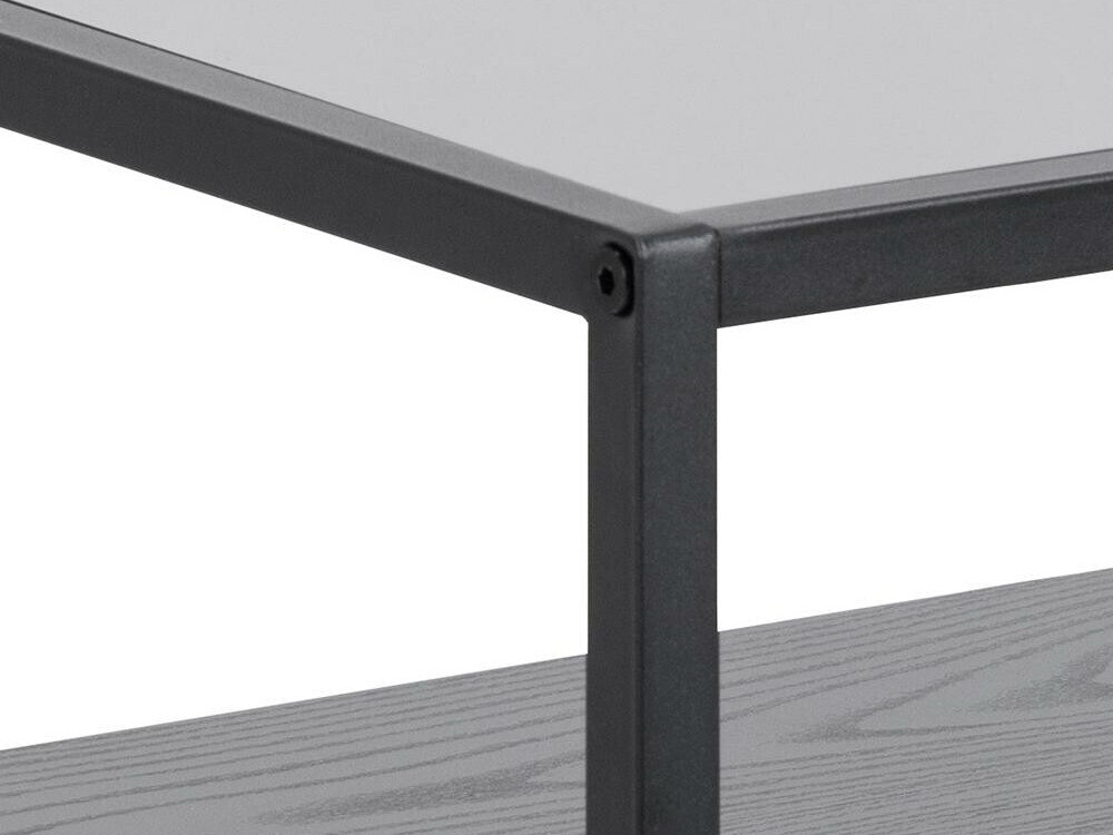 Bedside table Norsica 695 (Black + Black ash)