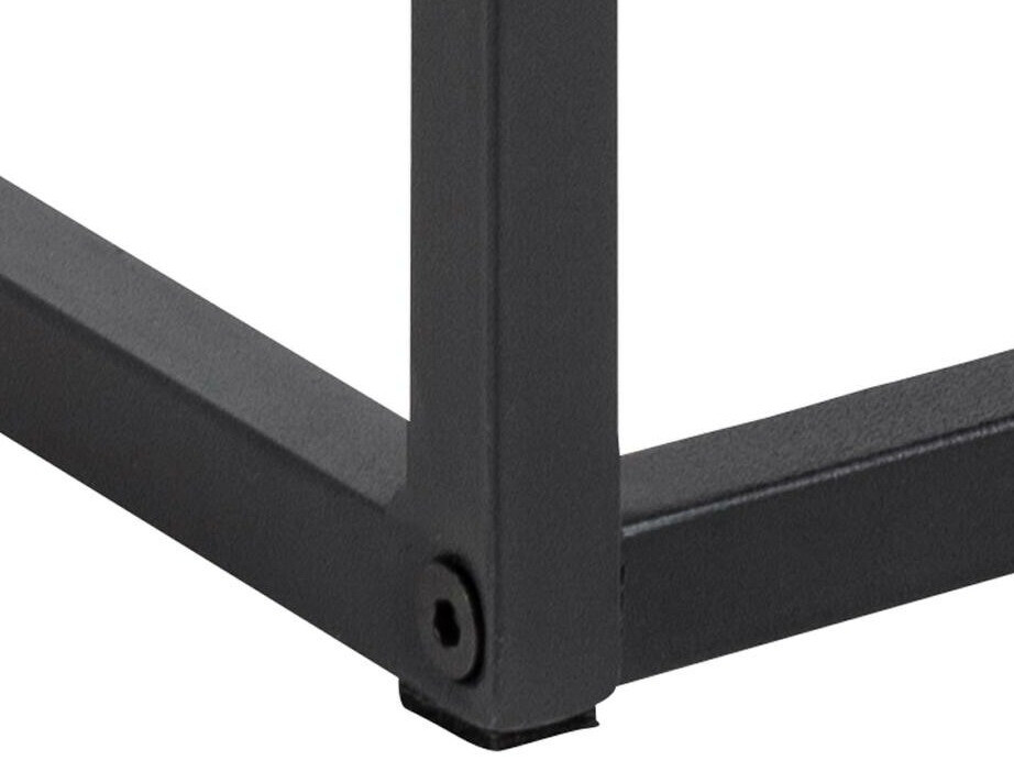 Bedside table Norsica 695 (Black + Black ash)