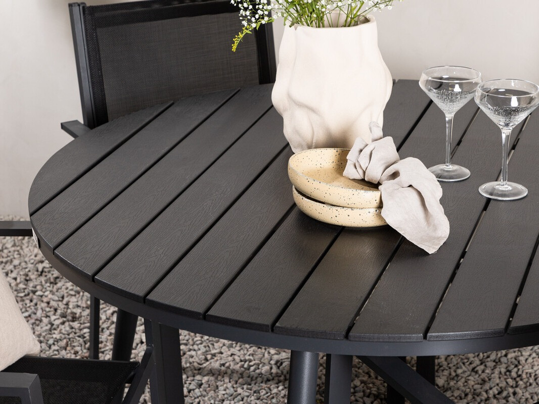 Table and chairs set Dallas 4088 (Black)