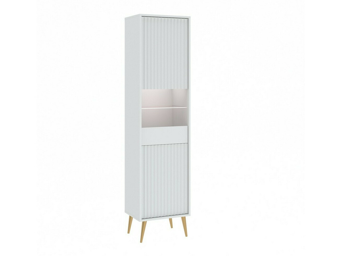 Bookcase Cirferi 107 (White + Golden)