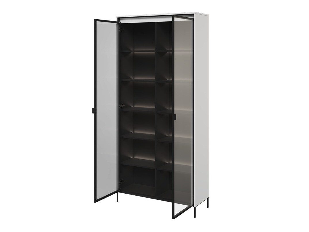 Bookcase Fernolu 106 (White + Black)