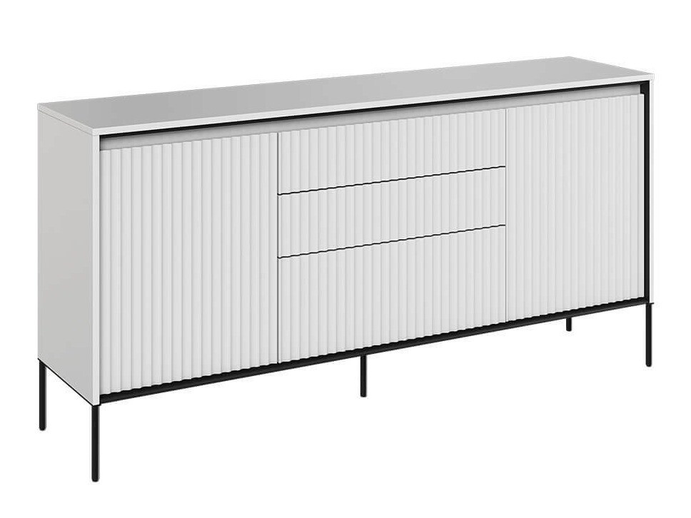 Chest of drawers Fernolu 100 (White + Black)