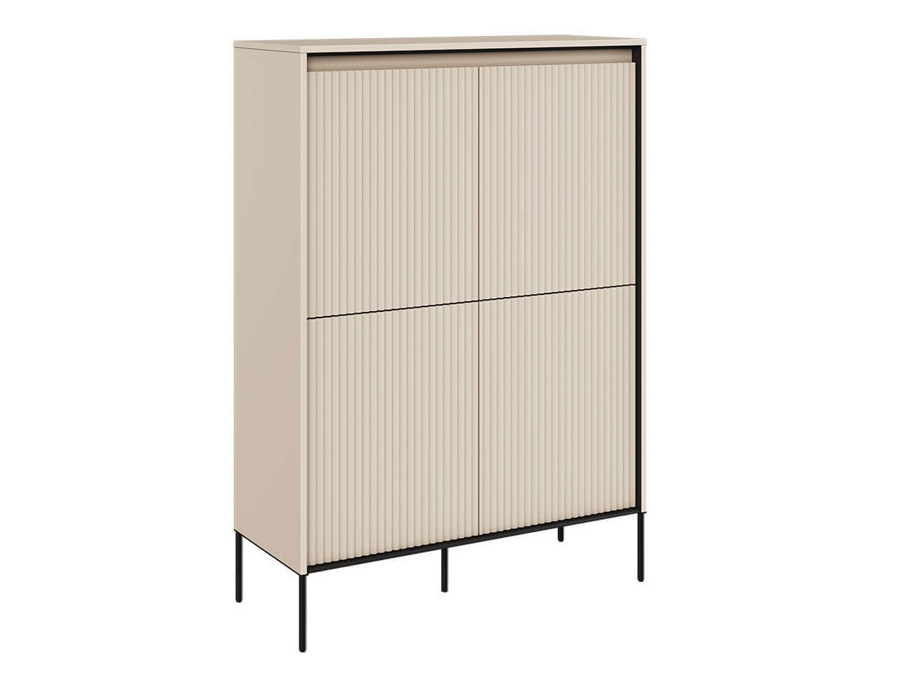 Sideboard Fernolu 102 (Beige + Black)