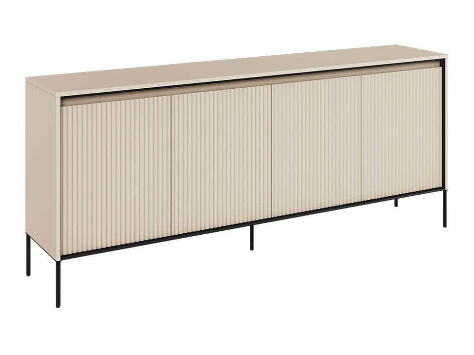 Sideboard Fernolu 103 (Beige + Black)