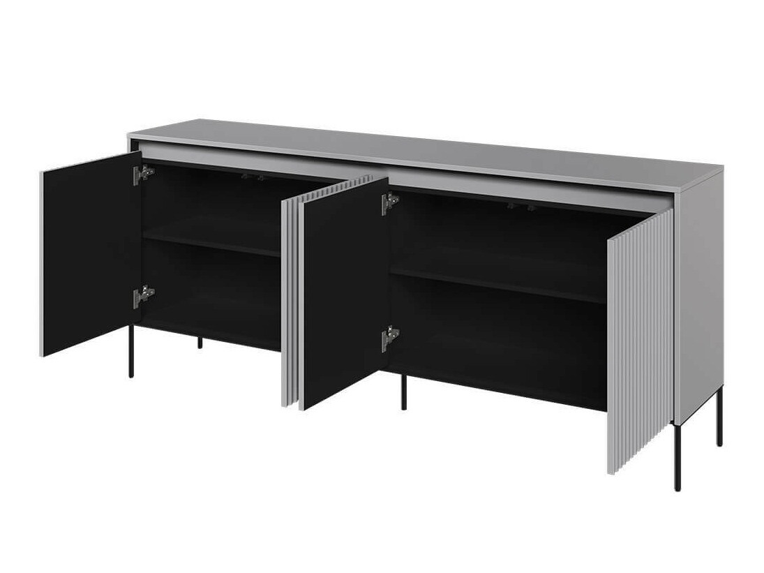 Sideboard Fernolu 103 (Grey + Black)