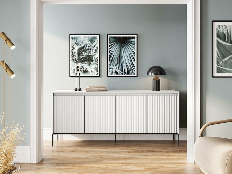 Sideboard Fernolu 103 (White + Black)