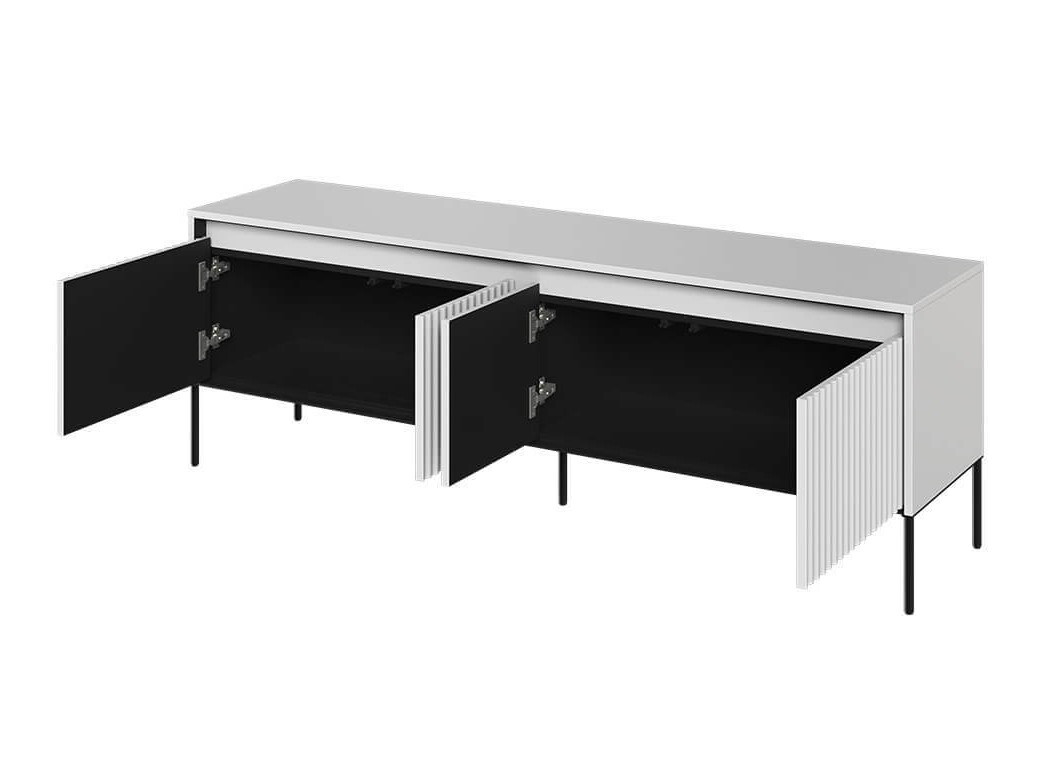 TV stand Fernolu 104 (White + Black)