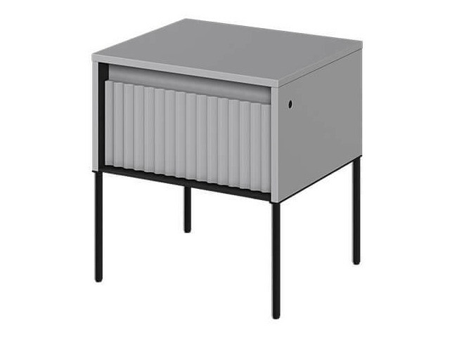 Bedside table Fernolu 111 (Grey + Black)