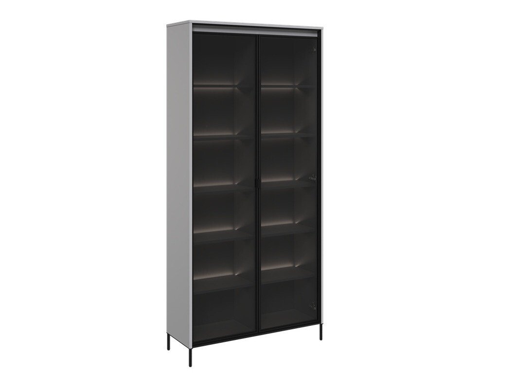 Bookcase Fernolu 106 (Grey + Black)