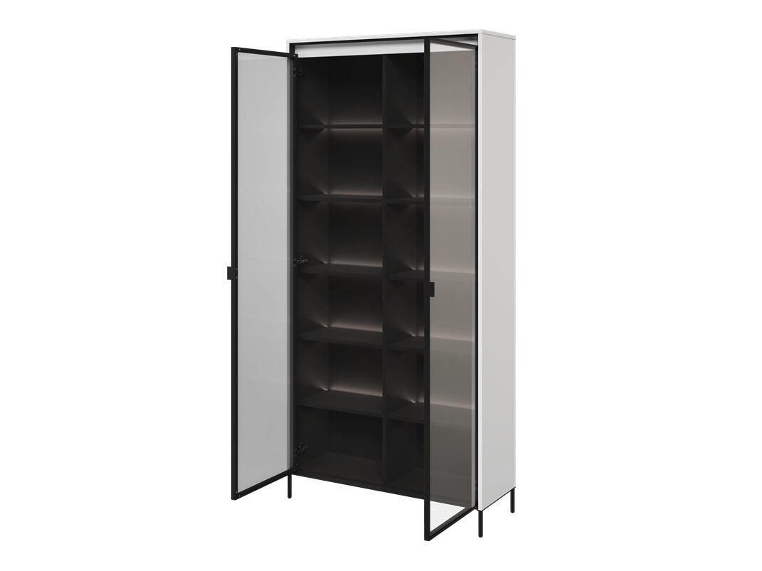 Bookcase Fernolu 106 (White + Black)