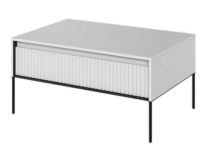 Coffee table Fernolu 110 (White + Black)