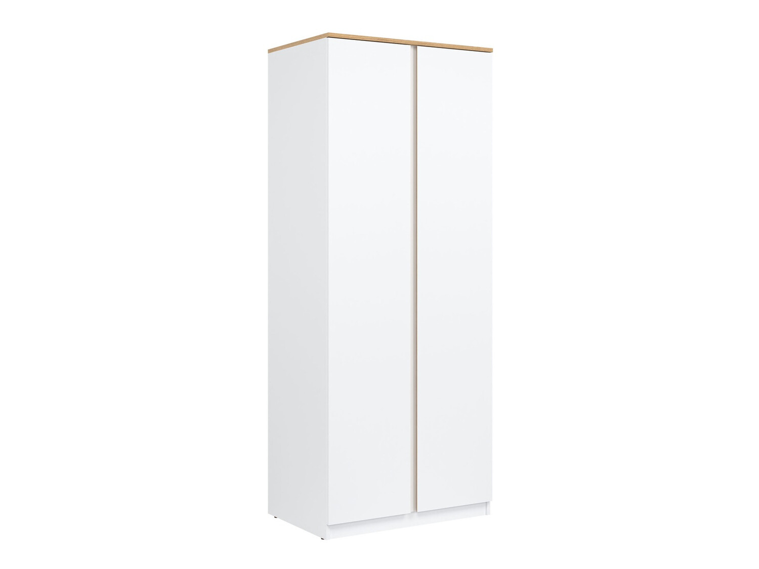 Wardrobe Catelbi 107 (White + Oak)