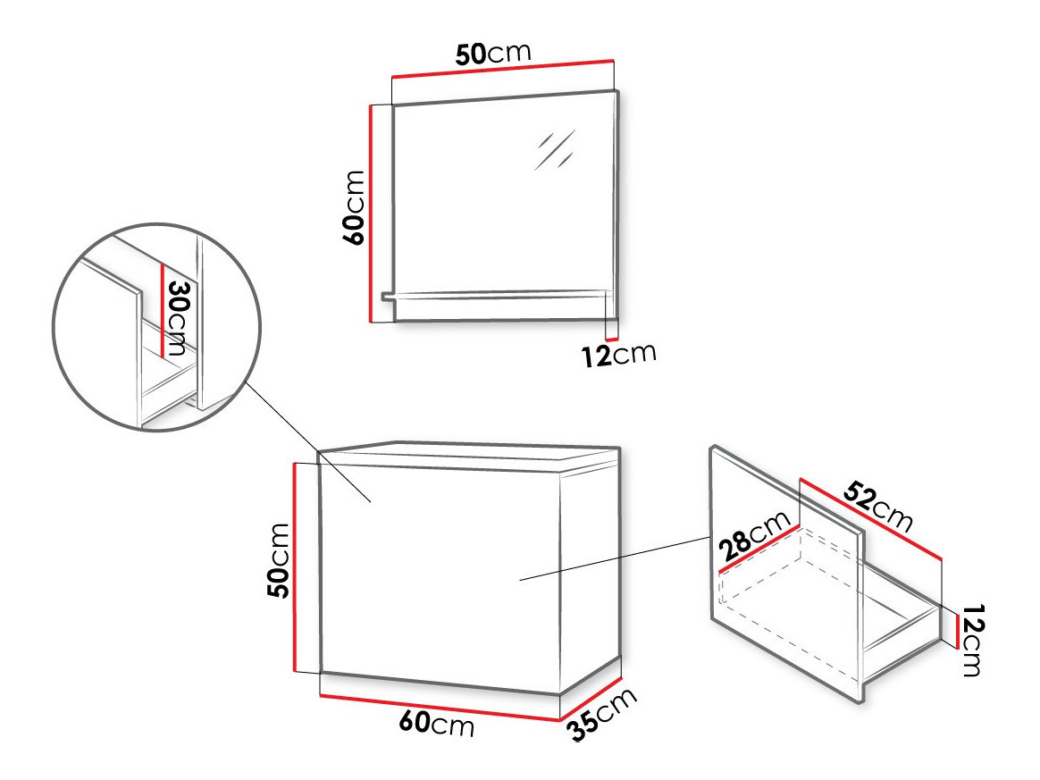 Bathroom set Comfivo Delphinus (White)