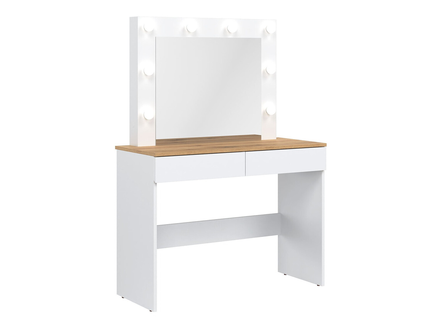 Dressing table Catelbi 113 (White + Oak)