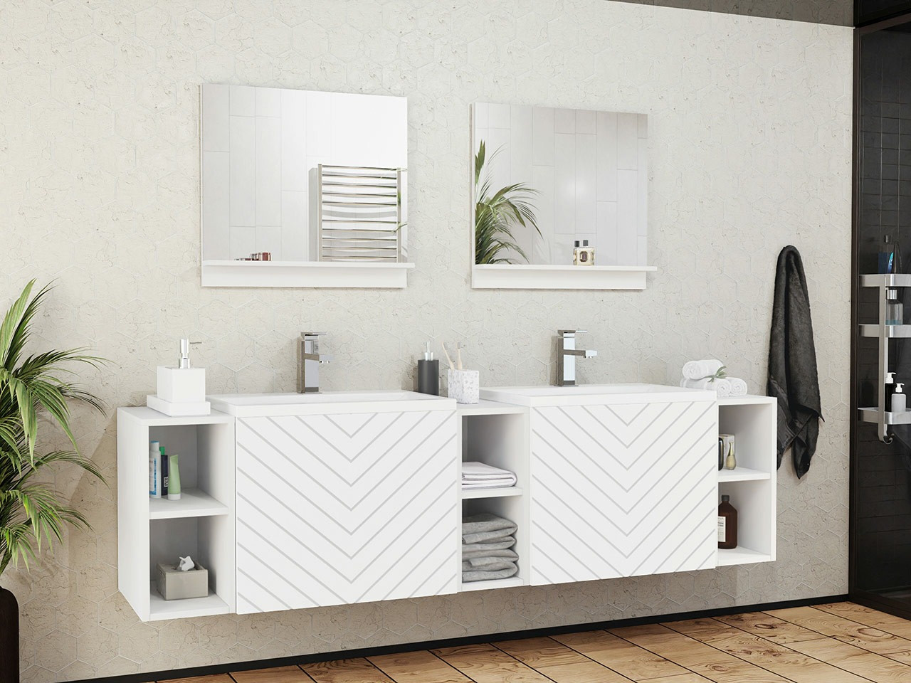 Bathroom set Comfivo Delphinus IV (White)