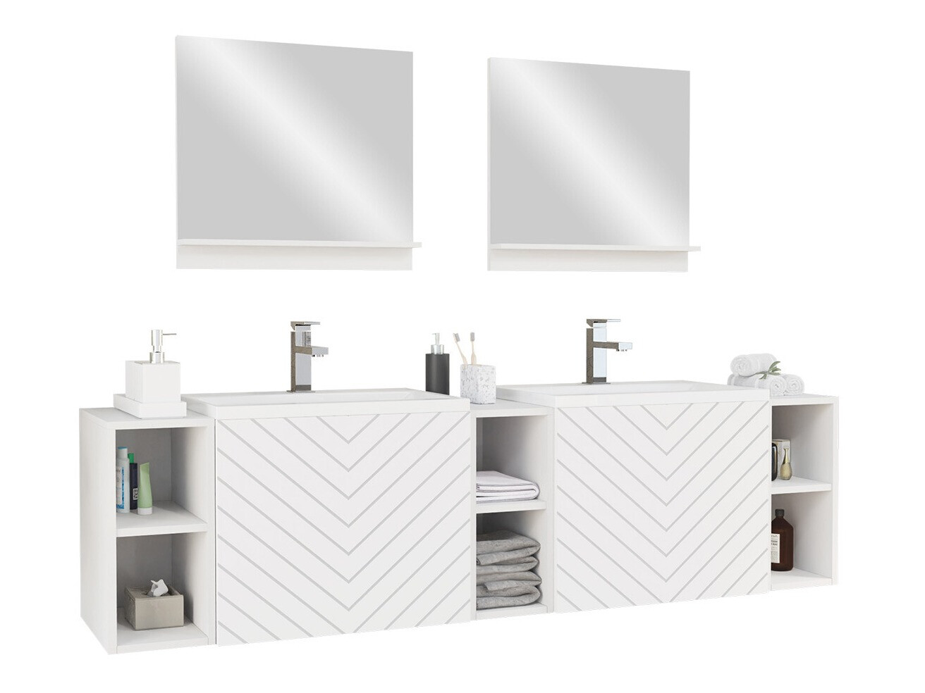 Bathroom set Comfivo Delphinus IV (White)