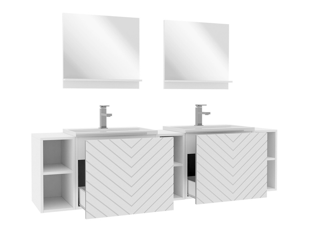 Bathroom set Comfivo Delphinus IV (White)