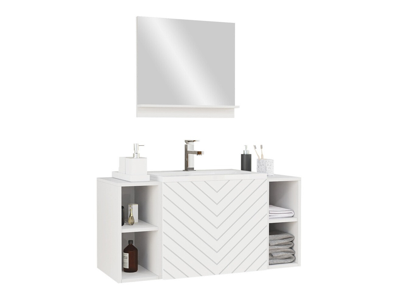 Bathroom set Comfivo Delphinus IX (White)