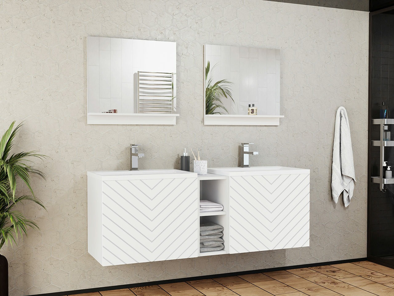 Bathroom set Comfivo Delphinus VI (White)