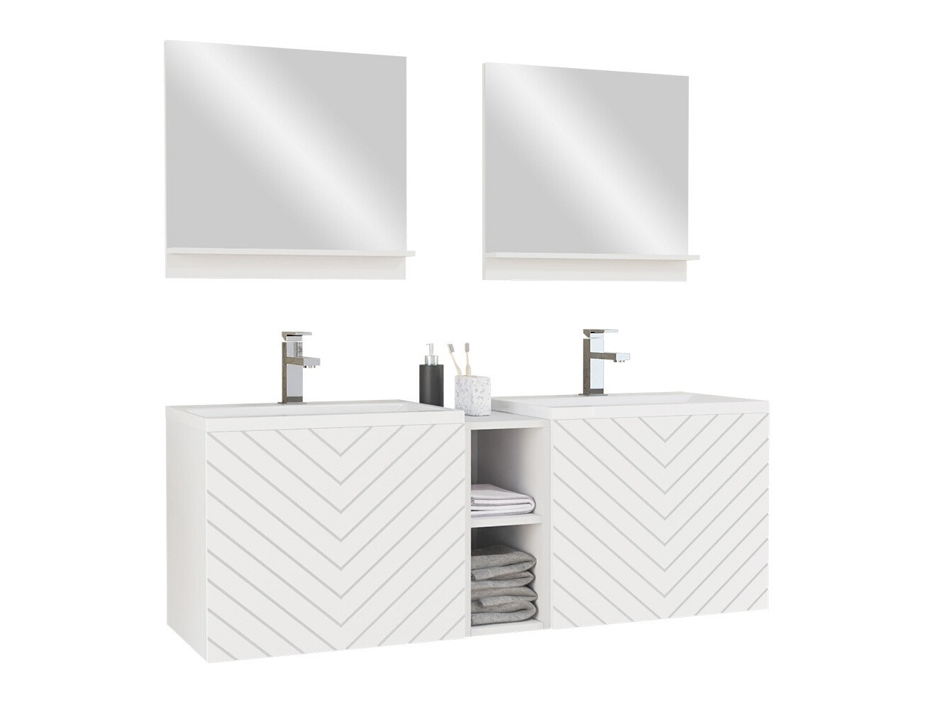 Bathroom set Comfivo Delphinus VI (White)