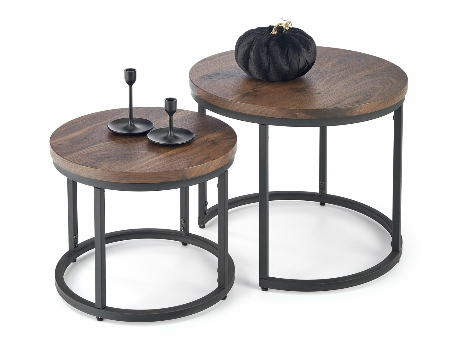 Nest of coffee tables Houston 951 (Nut + Black)