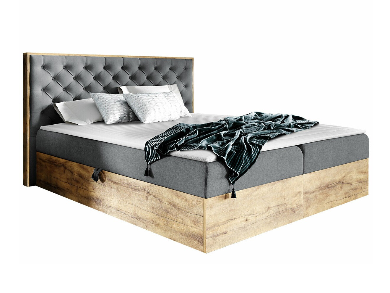 Continental bed Baltimore 182 (Wotan Oak + Faro 4)