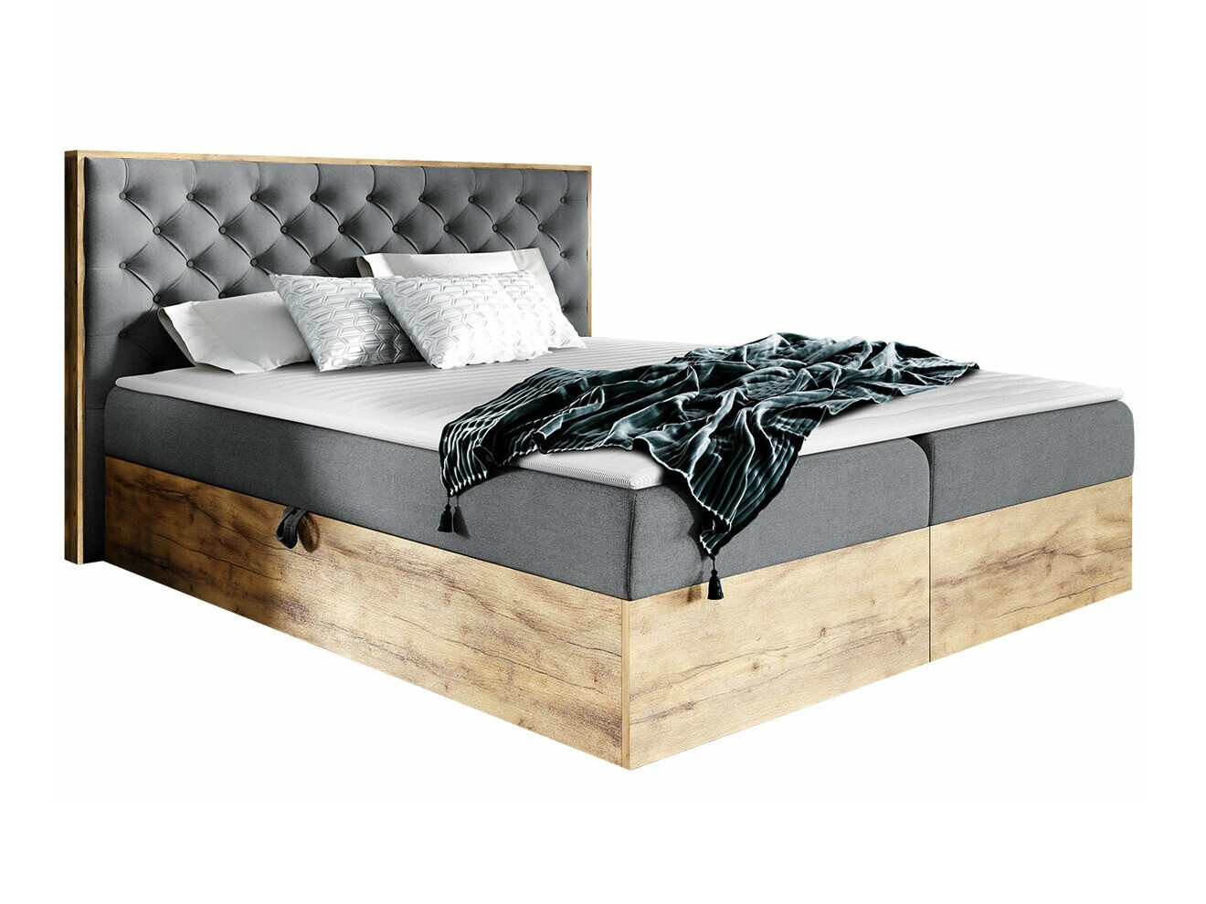 Continental bed Baltimore 182 (Wotan Oak + Faro 4)