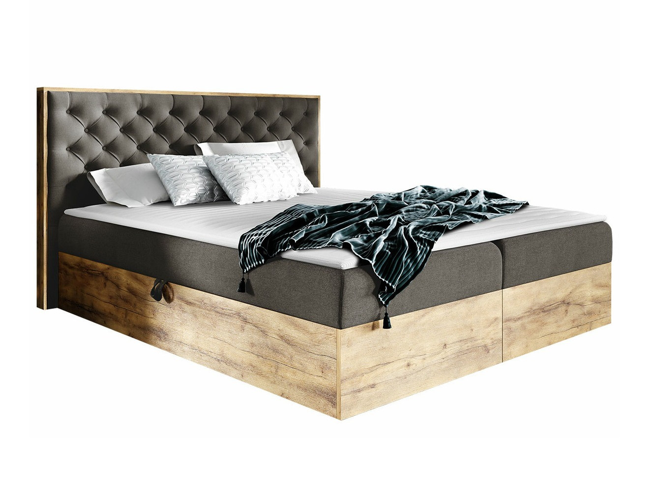 Continental bed Baltimore 182 (Wotan Oak + Faro 5)