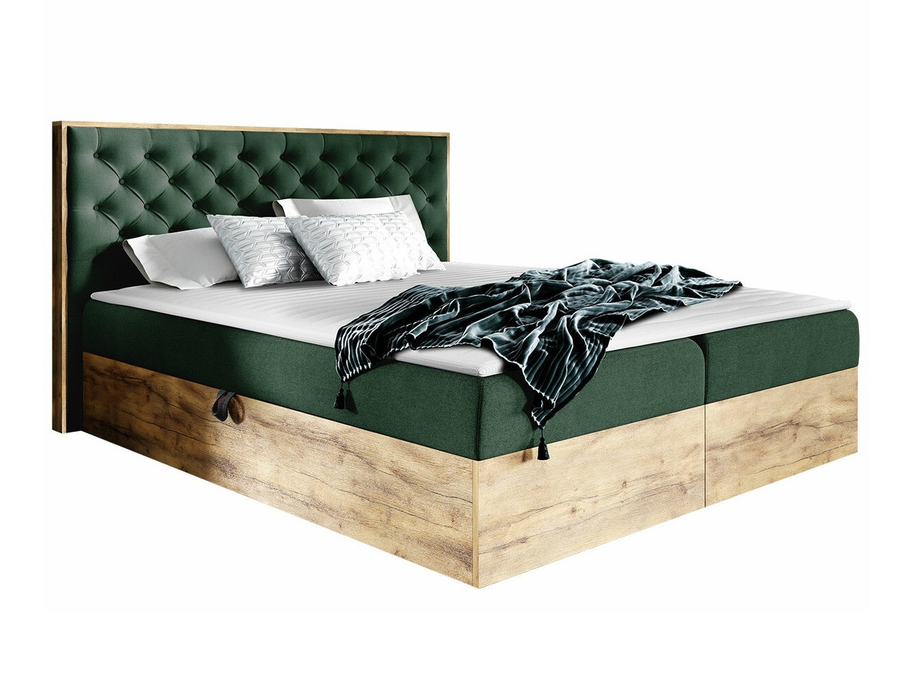 Continental bed Baltimore 182 (Wotan Oak + Faro 7)