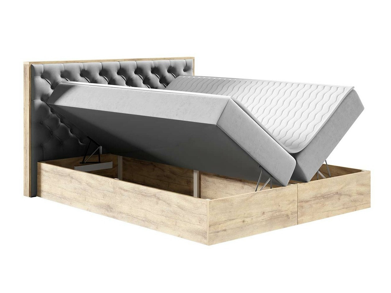 Continental bed Navis I (Wotan Oak + Faro 16)