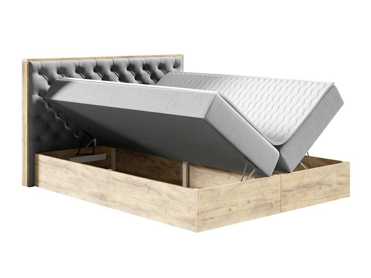 Continental bed Navis I (Wotan Oak + Faro 4)